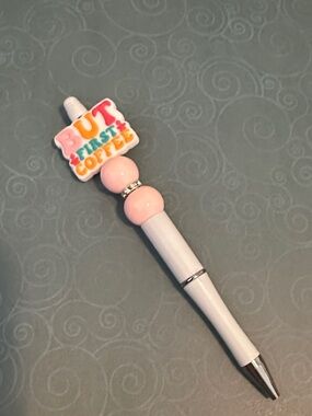 NWOT Handmade ☕️“But First Coffee” ☕️ Pen